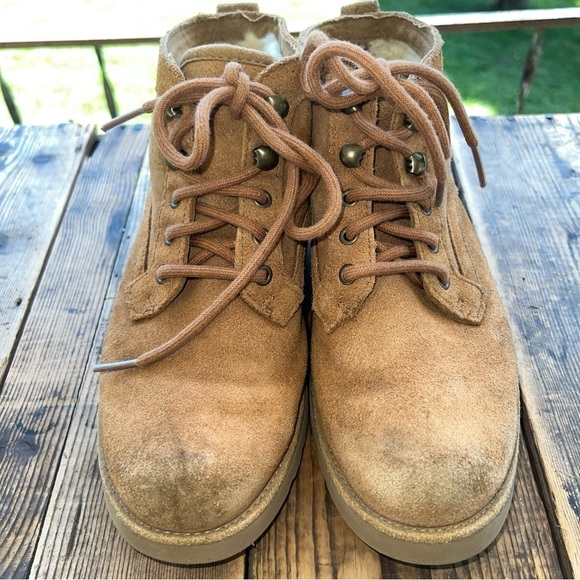 UGG Bethany Shearling Boot Tan 1012532 Womens Sz 6 - Picture 3 of 10